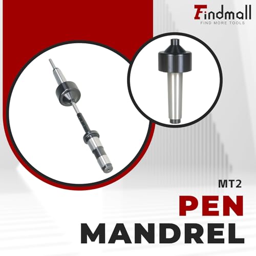 findmall MT2 Pen Turning Mandrel Pen Mandrel Bundle Pen Making Kit 2MT Shank with Mandrel Saver - Image 3