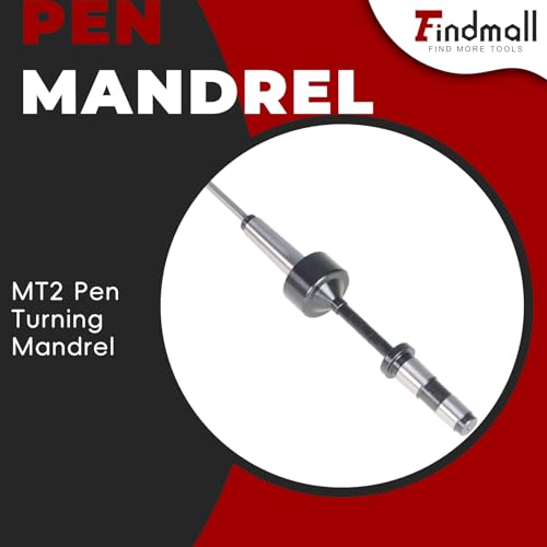 findmall MT2 Pen Turning Mandrel Pen Mandrel Bundle Pen Making Kit 2MT Shank with Mandrel Saver - Image 2