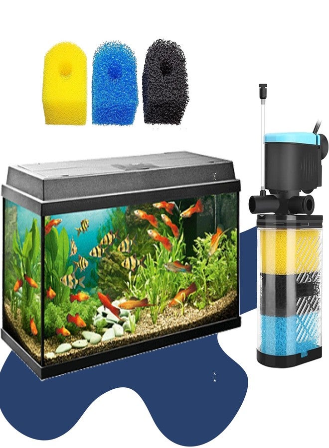 Qzbhct Aquarium Filter Replacement Sponge, Fish Tank Filter Replacement Parts, Including 2 x Coarse Sponge, 2 x Fine Sponge & 4 x Black Sponge - Image 3