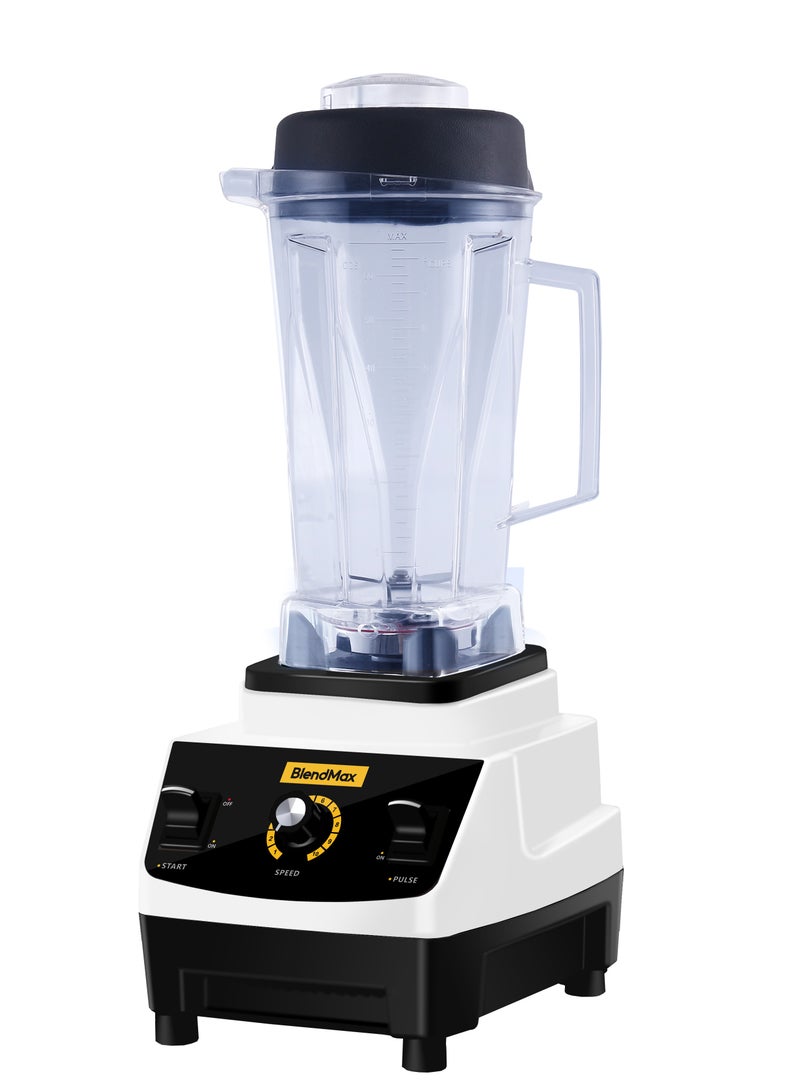 BlendMax BMM-2000, Classic Blender, Smoothie Blender, High Performance Blender 1500 Watts, 2 Litres Capacity with Lid and Tapper - Image 1