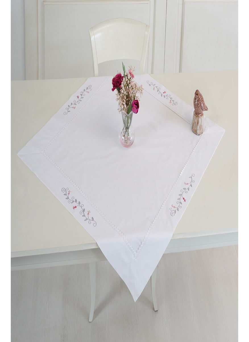 Ödel Home Buldan Linen Elegant Embroidered Tablecloth 