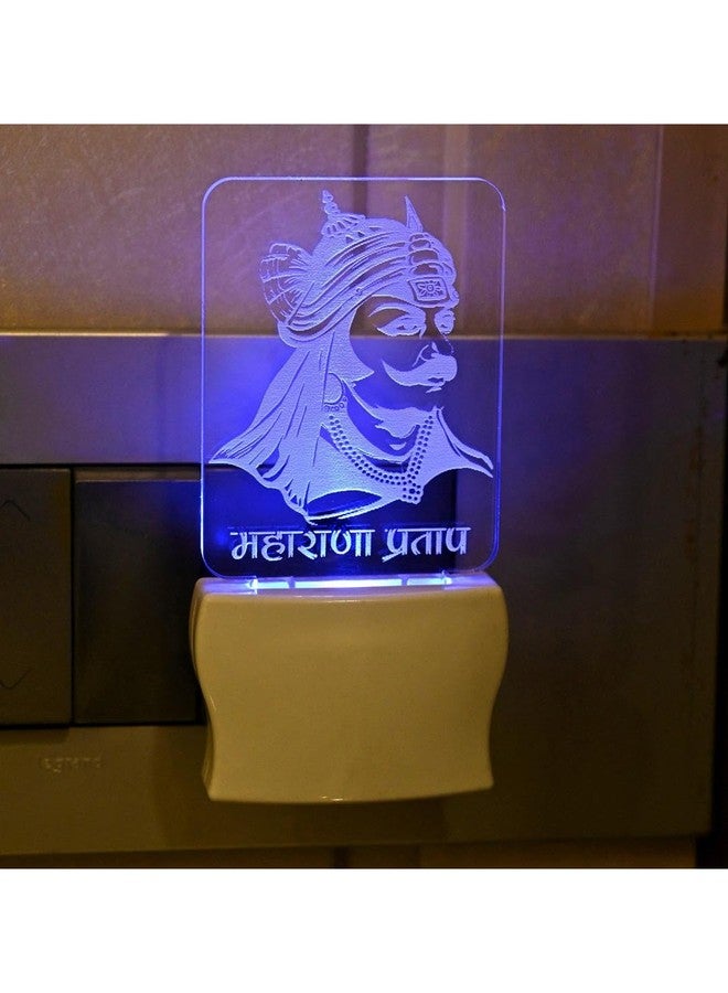 Somil مصباح حائط LED ثلاثي الأبعاد مزخرف من سوميل بتصميم مهراجا براتاب - تغيير اللون تلقائيًا، سهل التركيب والتشغيل - Image 2
