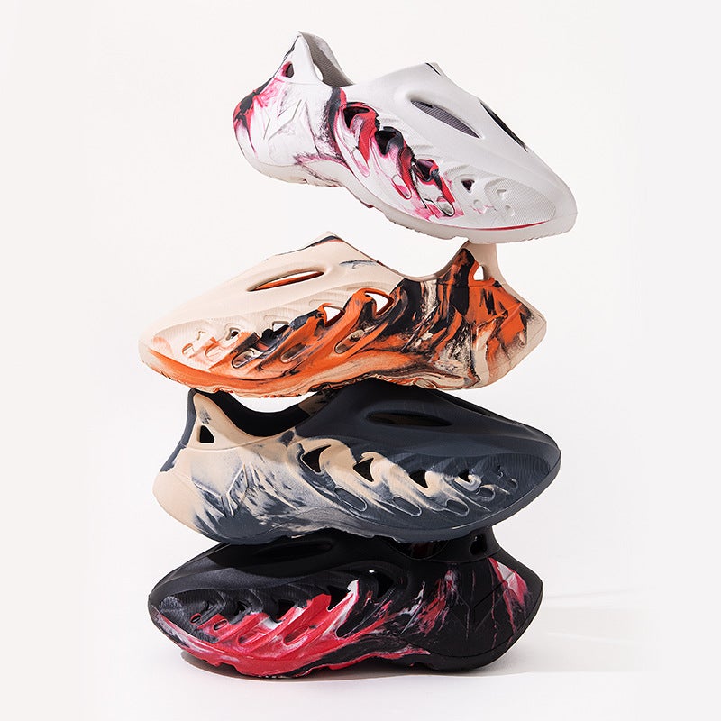 Coconut Hole Shoes Men'S Outdoor Non-Slip Driving Beach Shoes Fashion Casual Slip-On Sandals - Image 5