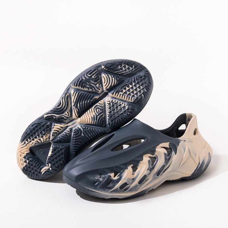 Coconut Hole Shoes Men'S Outdoor Non-Slip Driving Beach Shoes Fashion Casual Slip-On Sandals - Image 2