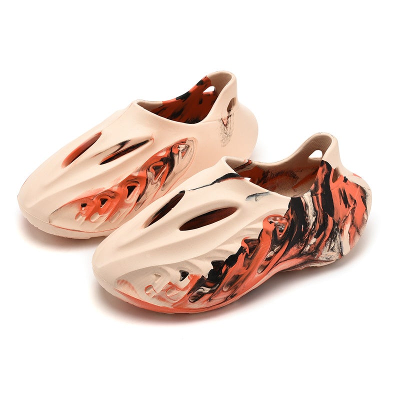Coconut Hole Shoes Men'S Outdoor Non-Slip Driving Beach Shoes Fashion Casual Slip-On Sandals - Image 1