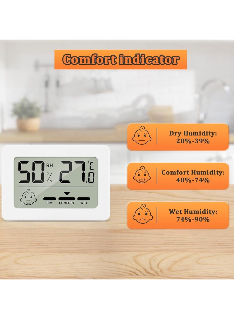 SYOSI Reptile Tank Accessories Bearded Dragon Tank Thermometer Humidity Gauge Reptile Terrarium Thermometer and Humidity Gauge for Leopard Gecko Jumping Spider Snake Gecko Ball Python Lizard 2 Pack - Image 5