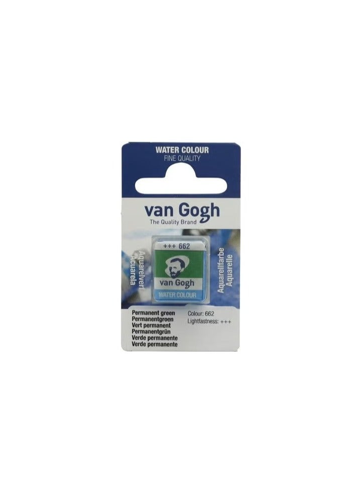 تالينز فان جوخ 1/2 لوح ألوان مائية 662 أخضر دائم