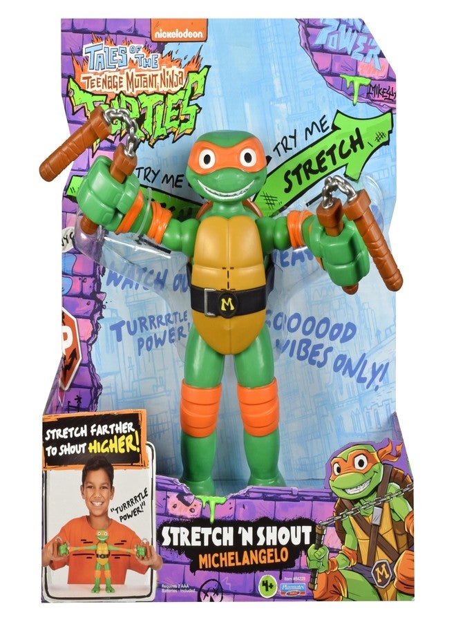 Playmates Teenage Mutant Ninja Turtles Stretch N Shout Michelangelo - Image 1