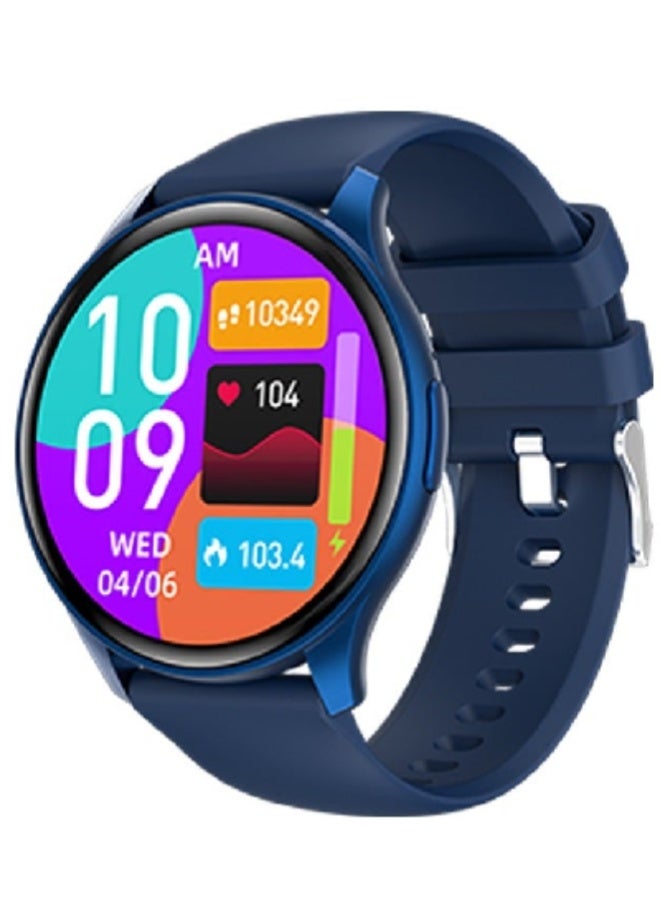 ارواق ساعة ZW60 الذكية - شاشة AMOLED عالية الدقة مقاس 1.43 بوصة، مكالمات بلوتوث، متتبع اللياقة البدنية، مراقبة SpO2 وضغط الدم، مقاومة للماء IP68، للرجال والنساء - أزرق - Image 1