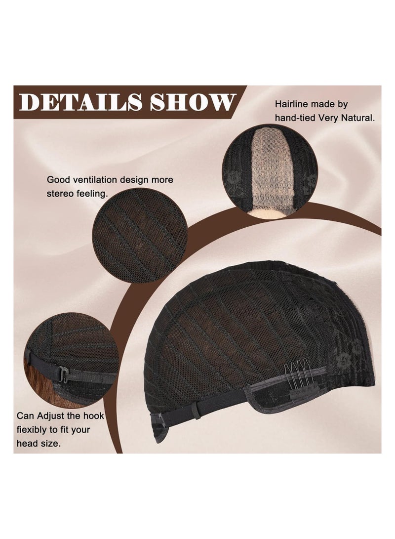 إستيل للمرأة شعر مستعار طويل مموج 26 بوصة الجزء الأوسط مظهر طبيعي مموج شعر مستعار مجعد مقاومة للحرارة الألياف الاصطناعية يوميا شعر مستعار للحفلات بني غامق - Image 5