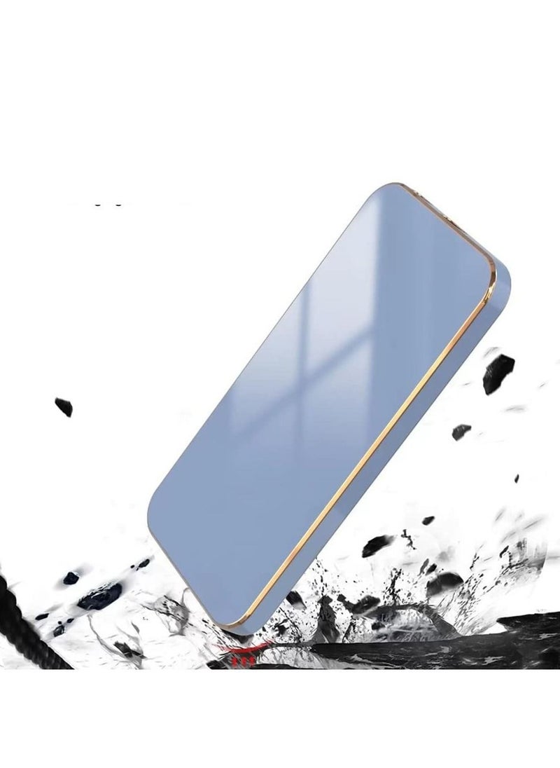 Generic - OPPO Reno 8 5G Blue Mobile Phone Case Cover, Luxury Plating Soft Back Cover, Raised Full Camera Protection - Image 1