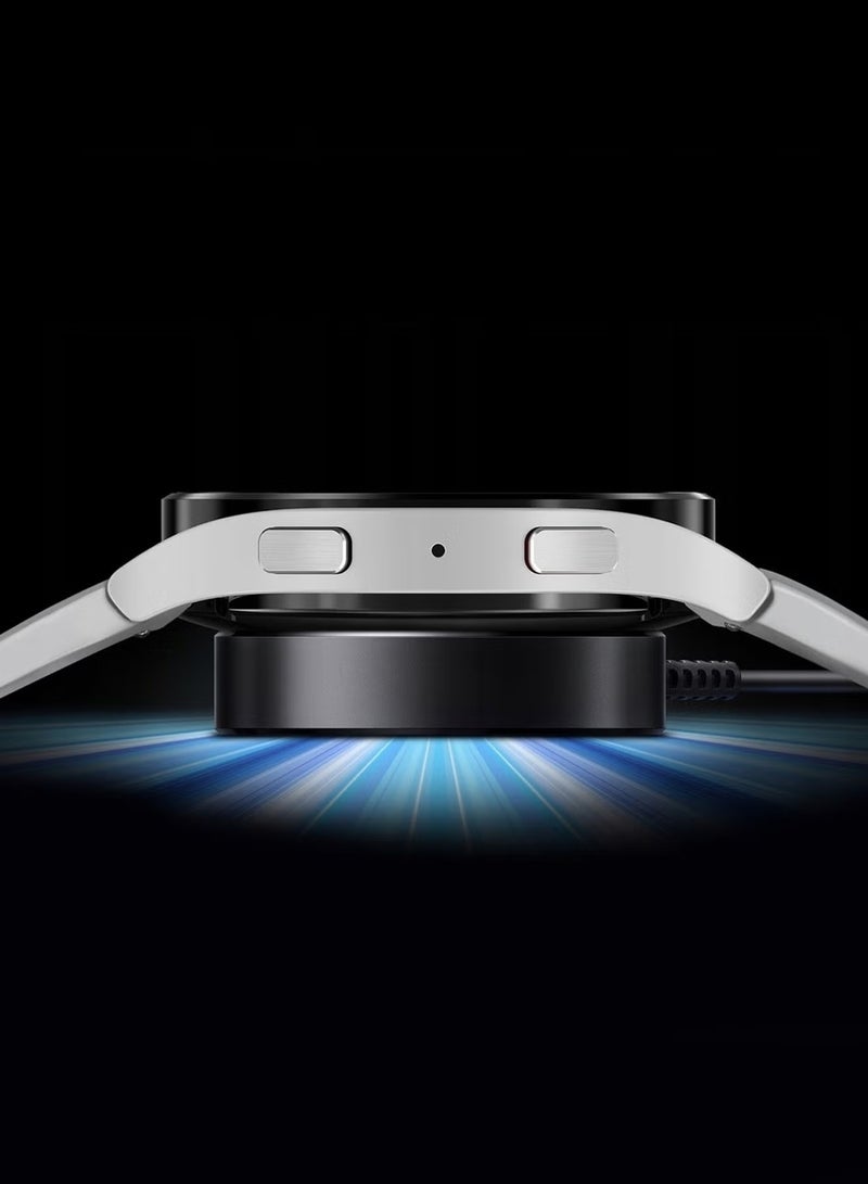 ATECH Fast Wireless Charger for Samsung Galaxy Watch 8/7/6/5/4/Active Charger Fast Charging Cable Data Cradle Dock Magnetic Wireless Charger for Samsung Watch 7/6/5/4/Active Series Black - Image 5