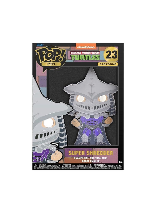 Funko Pop Enamel Pin: Teenage Mutant Ninja Turtles - Super Shredder, Glow in The Dark, Chance of Chase Enamel Pins - Cute Collectable Novelty Brooch - for Backpacks & Bags - Gift Idea - Image 2