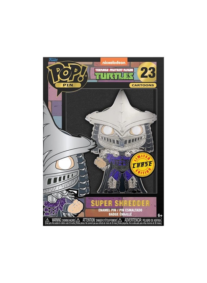 Funko Pop Enamel Pin: Teenage Mutant Ninja Turtles - Super Shredder, Glow in The Dark, Chance of Chase Enamel Pins - Cute Collectable Novelty Brooch - for Backpacks & Bags - Gift Idea - Image 4