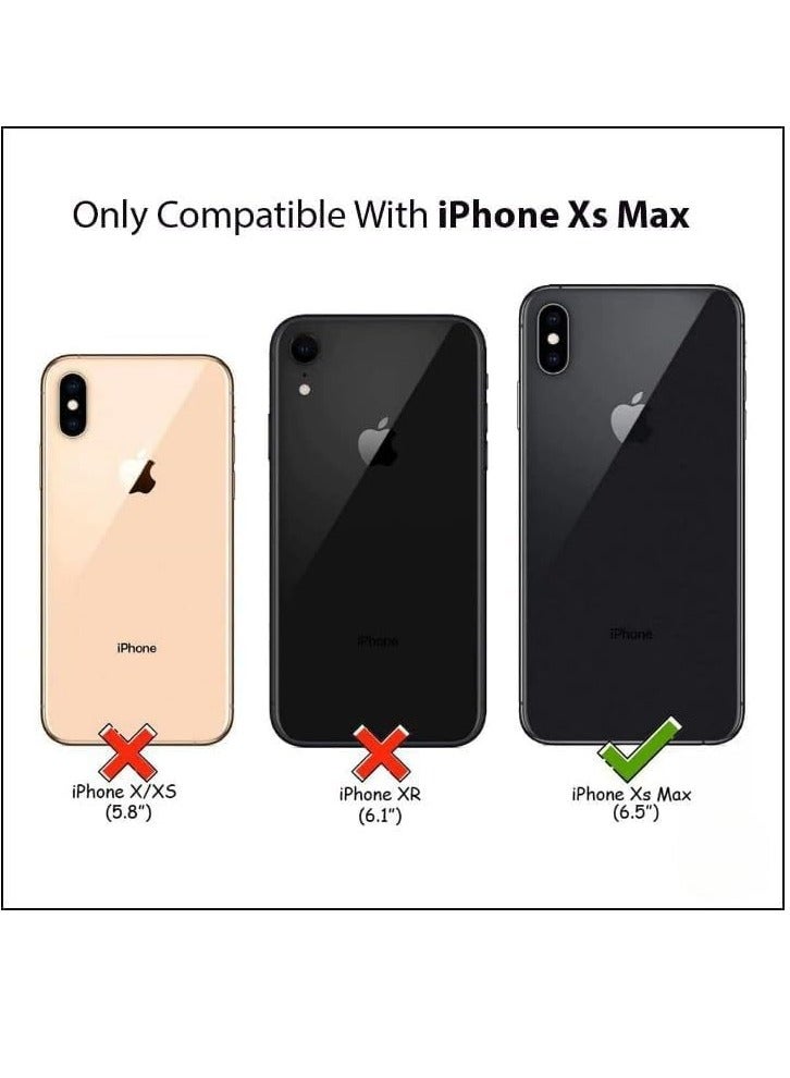 JOMILA iPhone Xs Max Clear Magnetic Cover MagSafe Compatible Hybrid Protective Crystal Clear Hard Back Case Shockproof Silicone Frame Slim Transparent Case for Apple iPhone Xs Max - Image 2