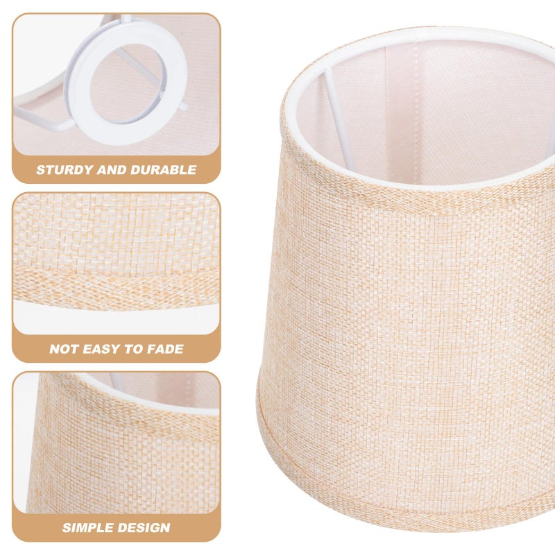 White Fabric Lampshade for Chandelier Pendant Light Non Dazzling Lighting Decor for Bedroom Home Hotel - Image 4
