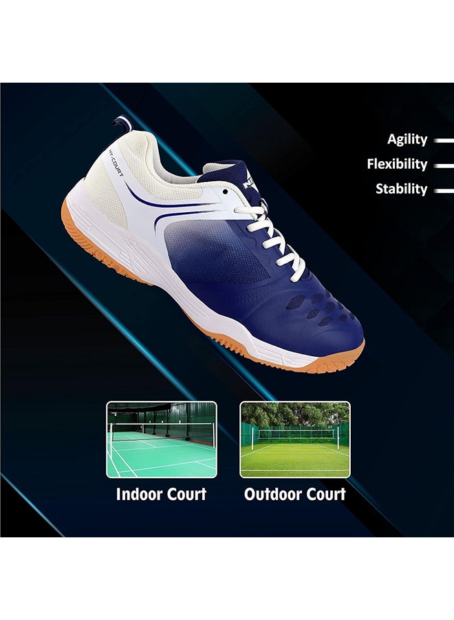 Nivia HY Court 2.0 Non-Marking Badminton Shoes for Men & Boys | Lightweight Lace-Up Sports Shoes for Badminton, Squash & Tennis | Durable & Comfortable Round Sole - Image 3