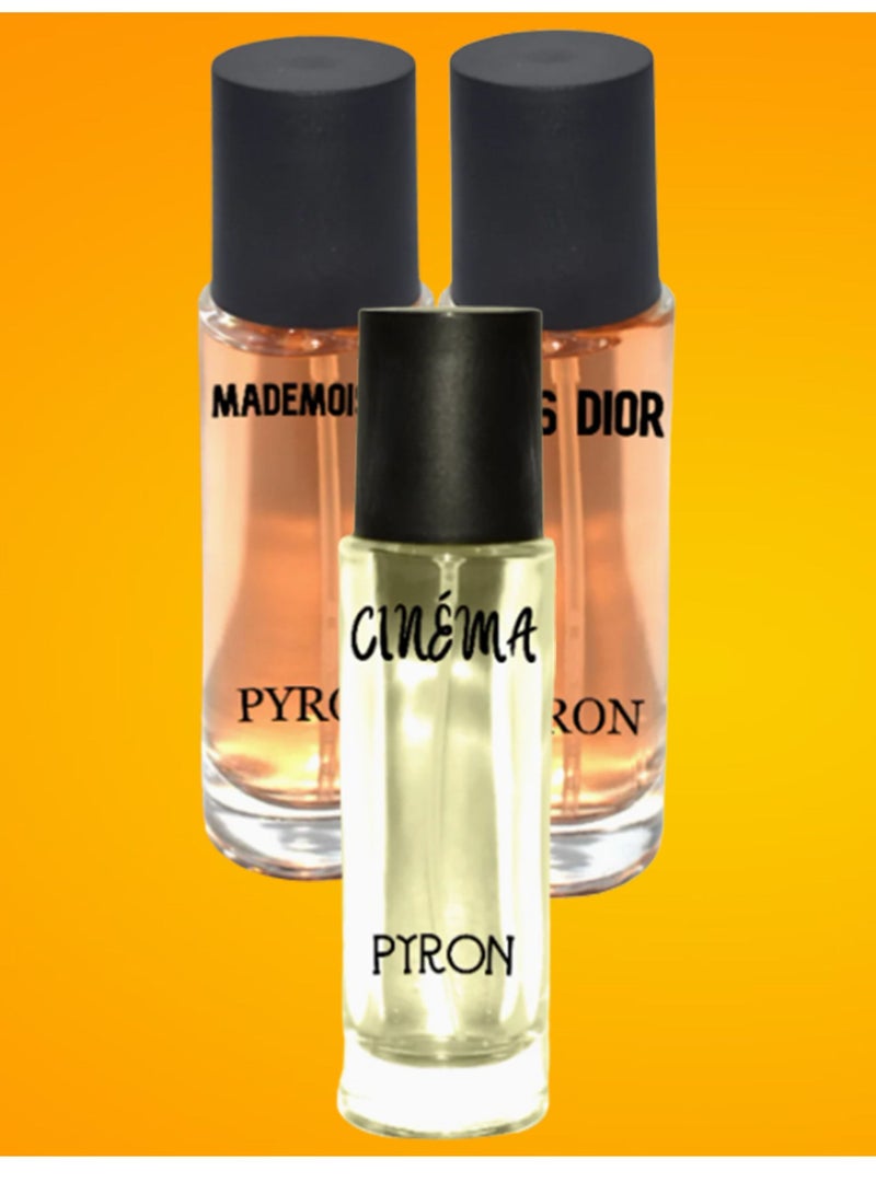 بيرون مجموعة العطور تحتوي على عطر كوكو مادموزيل عطر ميس ديور و سينيما  30 مل EDP - Image 1