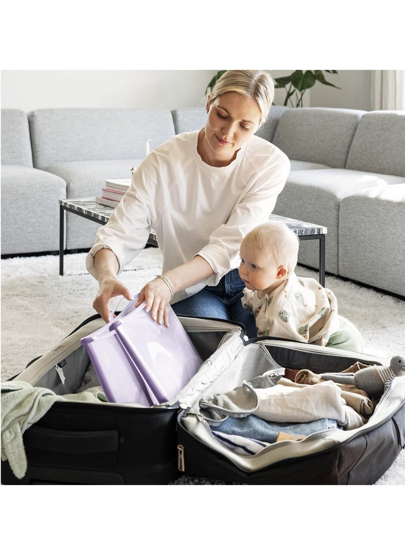 STOKKE - Stokke Flexi Bath Bundle, Ocean Blue - Foldable Baby Bathtub + Newborn Support - Durable & Easy to Store - Convenient to Use at Home or Traveling - Best for Newborns & Babies Up to 48 Months - Image 1