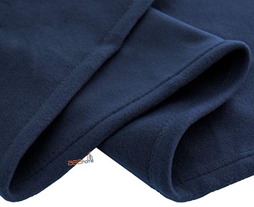 BSB HOME® All Season Solid/Plain Light Weight Polar Fleece Double Panipat Famous Warm or Hot Winter Blanket (90 x 90 inches, Blue) - Image 5