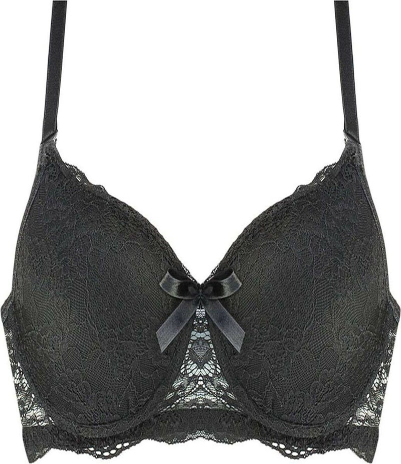 Belifanti Collection Lace Padded Bra Black 