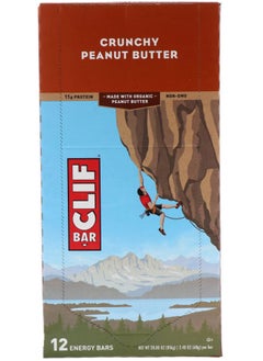 Energy Bar Crunchy Peanut Butter 12 Bars 2.40 oz (68 g) Each
