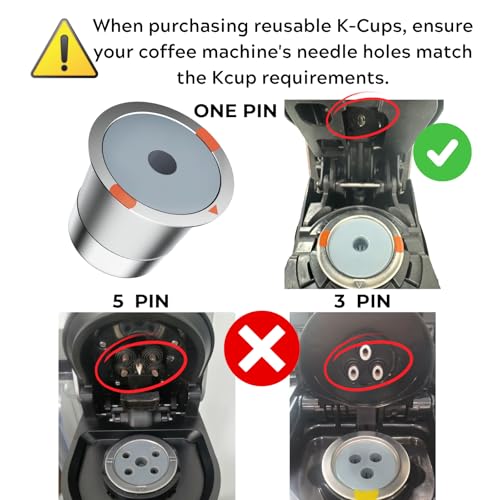NOALTO Reusable k Cups for keurig 2.0 1.0,Universal stainless steel Refillable k Cups Filter Use for Keurig all most of coffee Makers brewers(4pack)… - Image 4