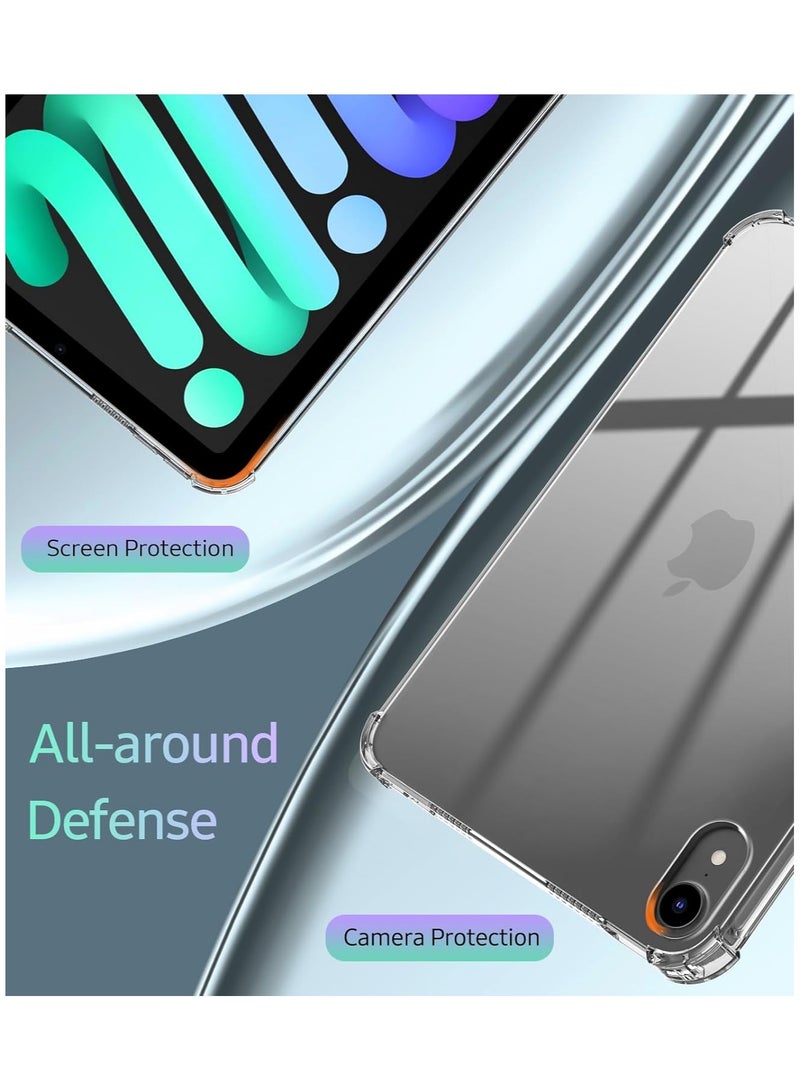 DUSALA Case for iPad Mini 7 2024 (A17 Pro) / iPad Mini 6 2021, iPad Mini 7th/6th Generation Transparent Case 8.3 inch, Slim Clear TPU Protective Shell - Image 5