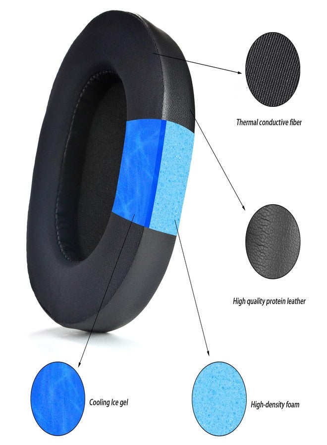 defean BlackShark V2 PRO 2023 Edition Cooling Gel Ear Pads Replacement Cover Cushions Compatible with Razer BlackShark V2 Pro 2023 Edition Model Wireless Headset (Does Not Fit 2020-2022 Model) - Image 3