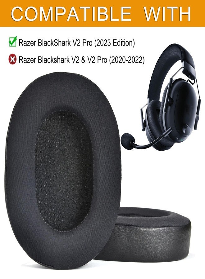 defean BlackShark V2 PRO 2023 Edition Cooling Gel Ear Pads Replacement Cover Cushions Compatible with Razer BlackShark V2 Pro 2023 Edition Model Wireless Headset (Does Not Fit 2020-2022 Model) - Image 2