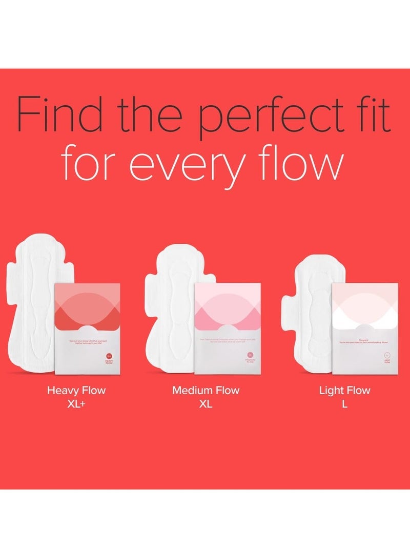 نوا فوط صحية فائقة الأمان للنساء | 12 وسادة رقيقة للغاية | لايت-L | آمن على البشرة | خال من السموم وخالي من الطفح الجلدي | غير معطر | مانعة للتسرب | مع 12 غطاء درع آمن | صنع آمنا - Image 4