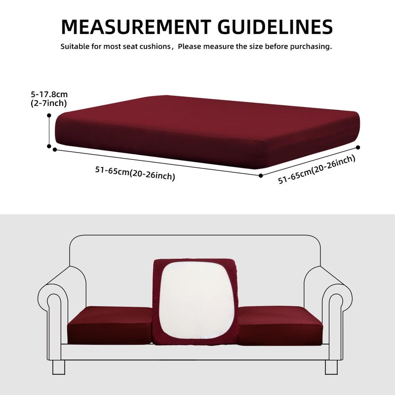 SUKAIKEQA Outdoor Cushion Covers Set,8PCS Waterproof Patio Furniture Couch Seat Slipcovers, Replacement for Sofa Sectional Chair(Coverï¼ŒOnly) - Image 2