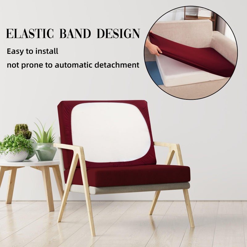 SUKAIKEQA Outdoor Cushion Covers Set,8PCS Waterproof Patio Furniture Couch Seat Slipcovers, Replacement for Sofa Sectional Chair(Coverï¼ŒOnly) - Image 5