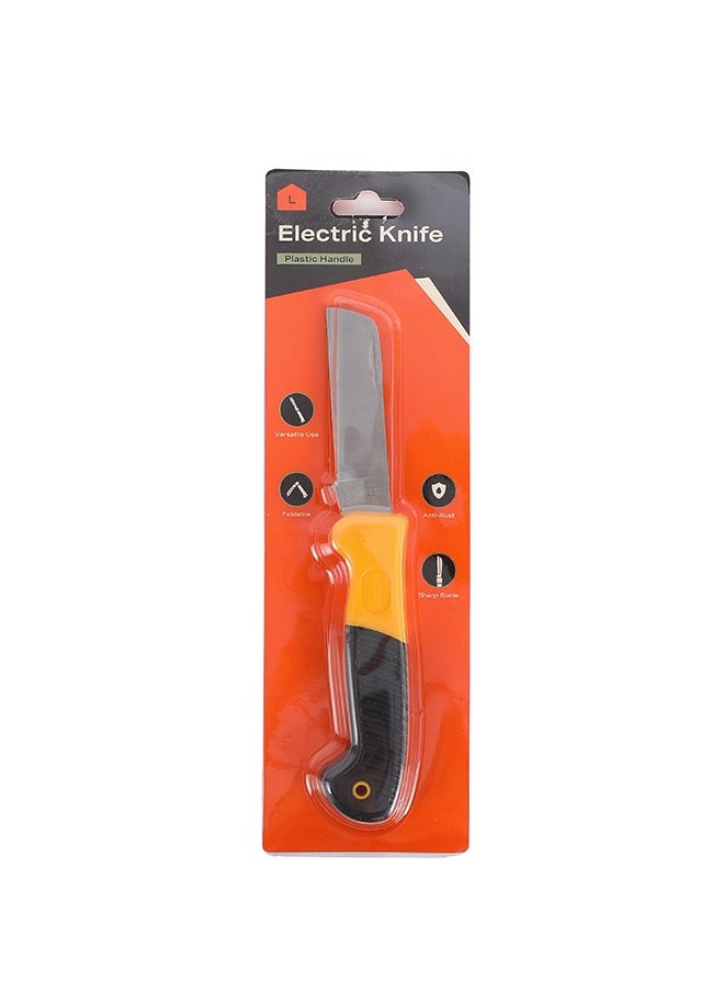 Electric Knife with Plastic Handle – Multi-Purpose Folding Utility Knife for Wire Stripping, Cable Cutting Home Repairs – Durable Knife for Electrical Maintenance, Construction, DIY Projects - pzsku/Z93D27D6FD5C7D44DD0A8Z/45/_/1731326259/234e2f7c-c339-4736-ac1c-96e288c35538