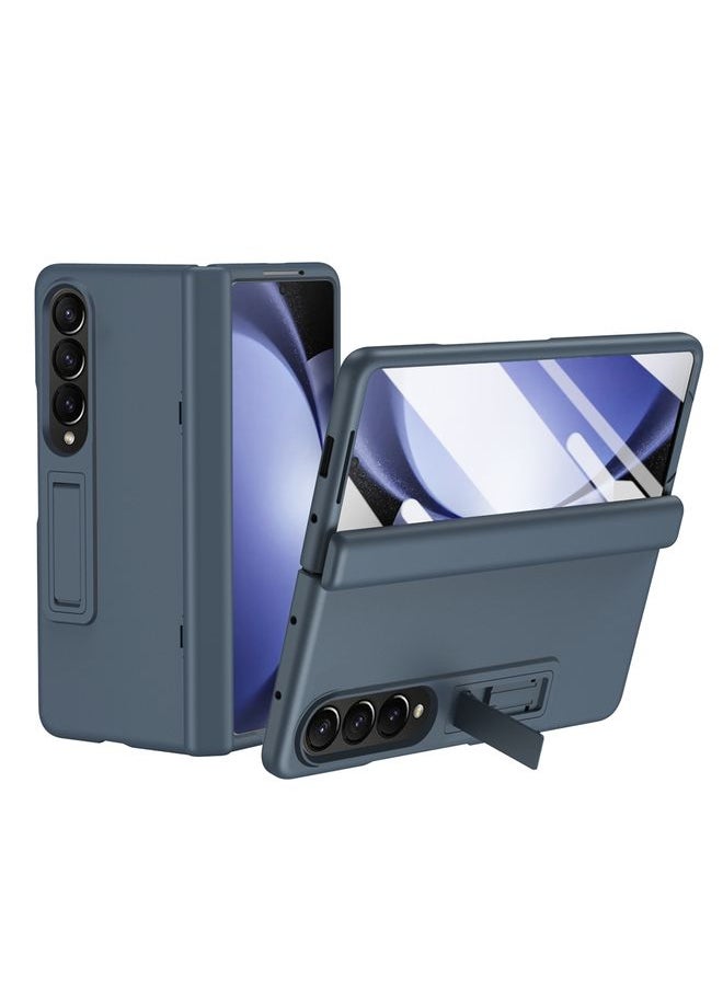 HuHa Case Cover For Samsung Galaxy Z Fold3 All-inclusive Shockproof Phone Case with Holder Grey 