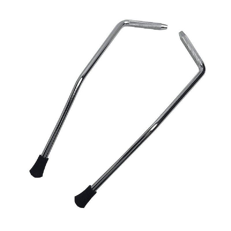 Ludwig 105 x 95mm Gull Wing Bass Drum Spurs For 18 20 Drums PC40062