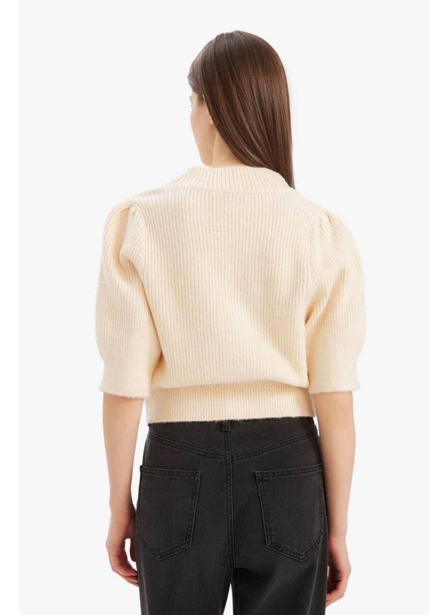 DeFacto Woman Slim Fit V-Neck Knitwear Cardigan  - Image 5