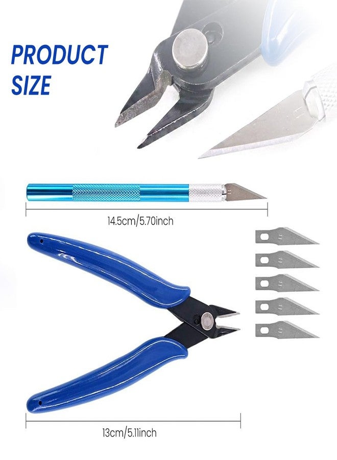 Serplex مجموعة أدوات سيربلكس® لتصنيع نماذج غاندام، 21 قطعة، مع علبة. أدوات يدوية متعددة الاستخدامات، تتضمن مفك براغي، ملقط، مبرد ماسي، قاطع نقش، مقص، مسطرة من الفولاذ المقاوم للصدأ، مبرد تلميع، وغيرها. - Image 2