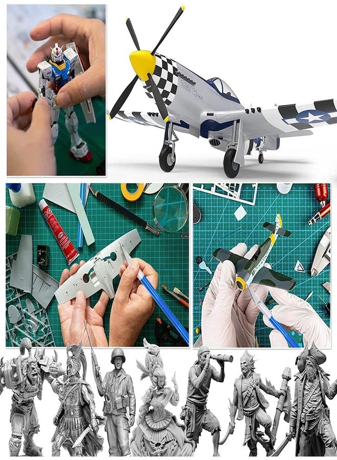 Serplex مجموعة أدوات سيربلكس® لتصنيع نماذج غاندام، 21 قطعة، مع علبة. أدوات يدوية متعددة الاستخدامات، تتضمن مفك براغي، ملقط، مبرد ماسي، قاطع نقش، مقص، مسطرة من الفولاذ المقاوم للصدأ، مبرد تلميع، وغيرها. - Image 3