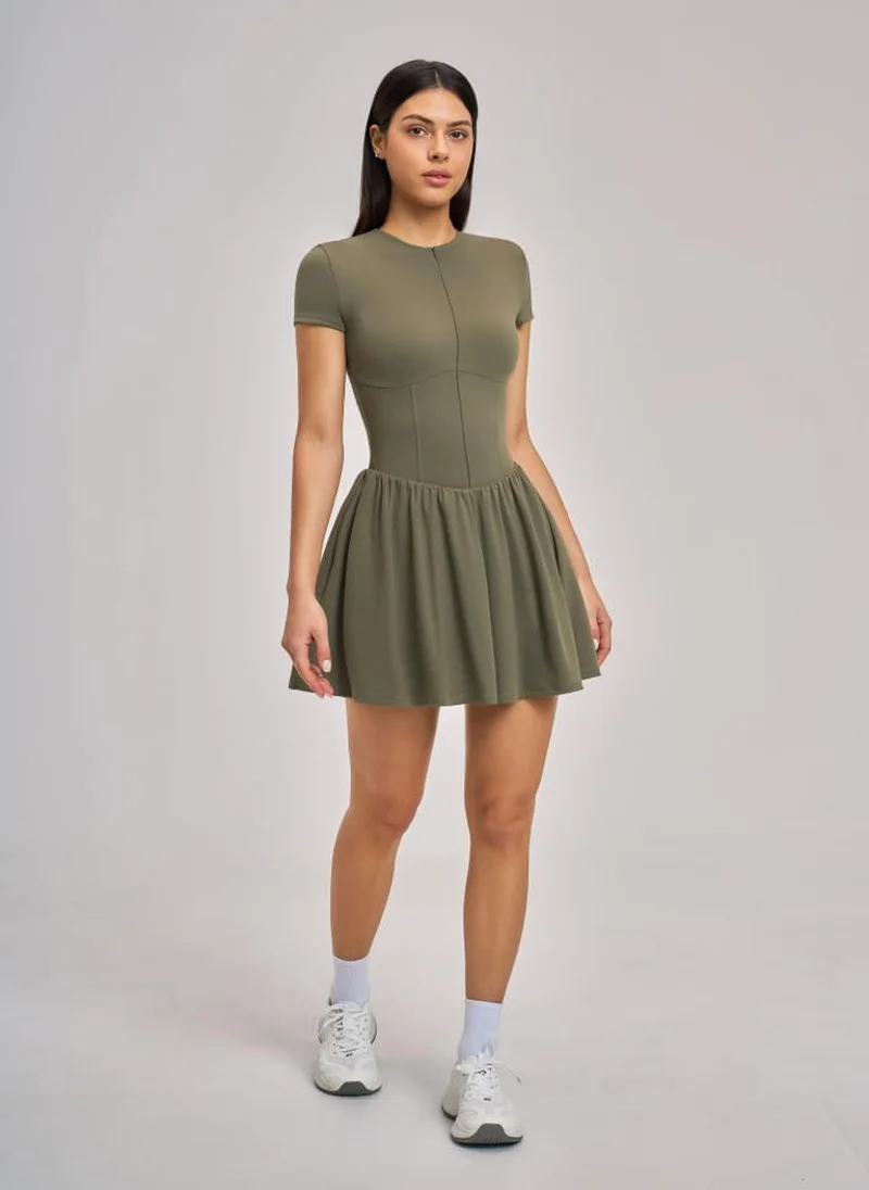 سكارلت Aspen Olive Dress