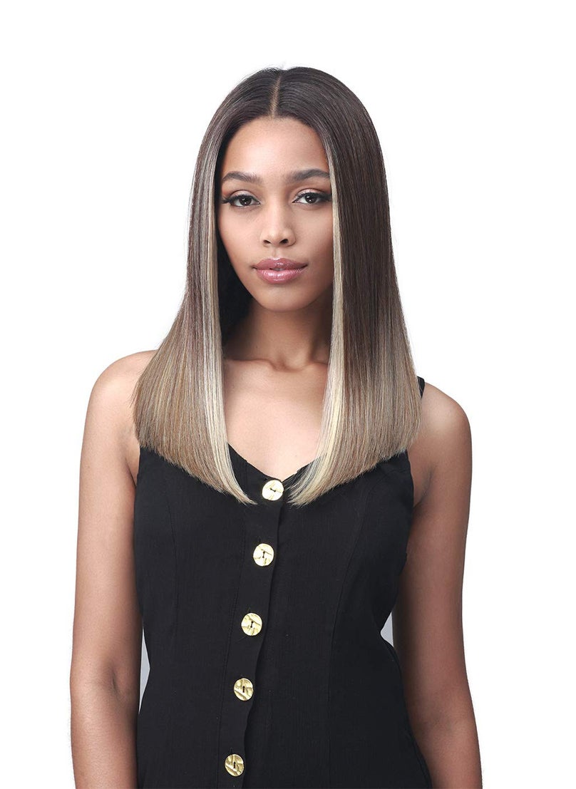 BOBBI BOSS BOBBI BOSS Bobbiboss 13X4 HD Lace Front Long Straight Wigs for women, Medium Length Straight Synthetic Hair Wigs with Natural Baby Hair, TT1BABLONDE TT1BABLONDE Natural Black to Ash Blonde 