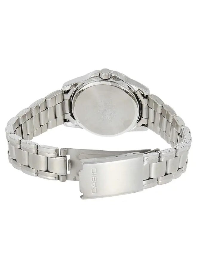 كاسيو ساعة كاسيو النسائية الفضية المصنوعة من الفولاذ المقاوم للصدأ LTP-1215A-1ADF - Image 3