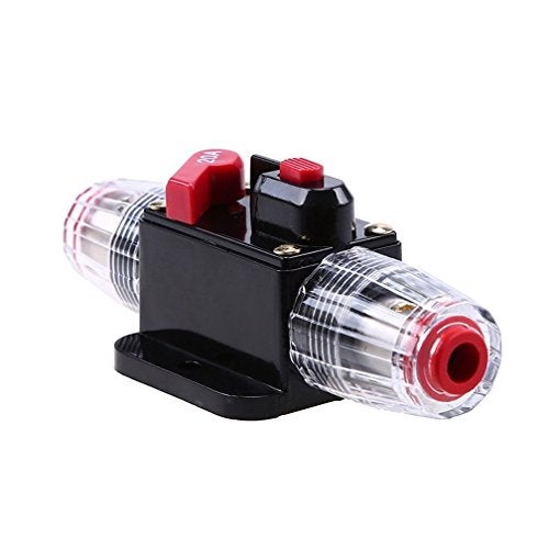 RVCAZON STETION Car Audio 20 Amp Resettable Fuse Circuit Breaker Car Protect for Audio System Fuse 12-24V DC for Car Audio Amps Overload Protection Fuse (20A) - Image 2
