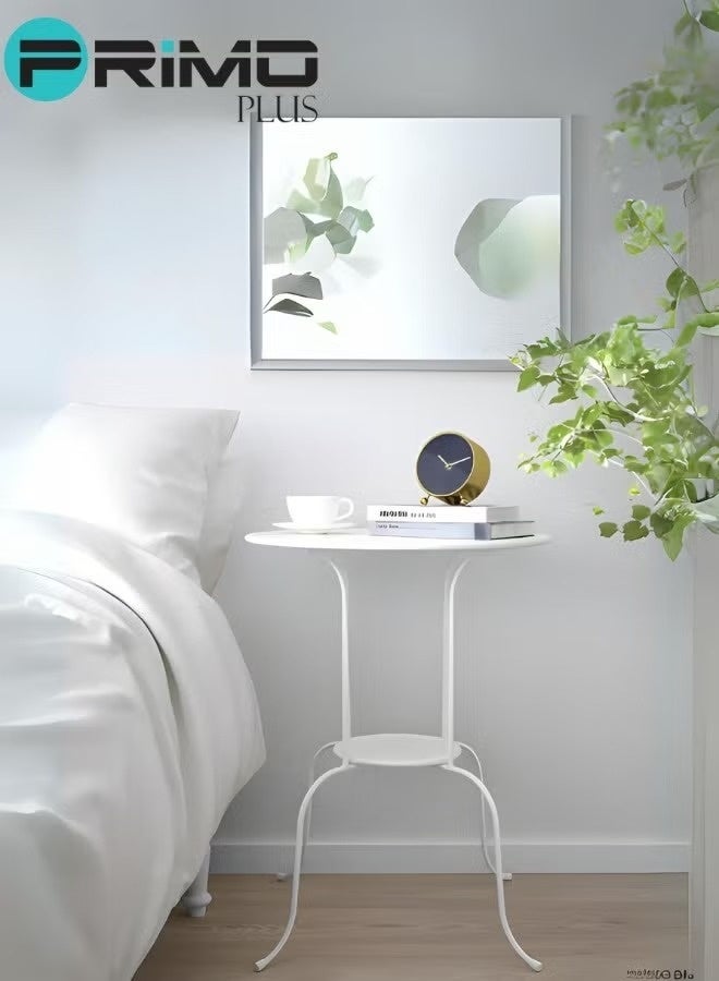 بريمو بلس طاولة جانبية مصنوعة من المعدن بلون أبيض أبيض - Image 4