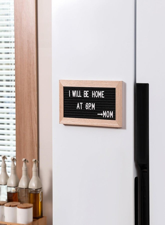 G GAMIT Small Magnetic Felt Letter Board 11x5Inch with Changeable Letters and Numbers, Message board Letter Sign Board in Wood Frame for Anoucement&Notification(Black) - Image 4