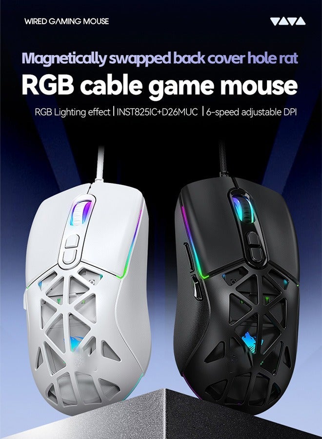 High Performance Wired Gaming Mouse, Sensor, RGB, Adjustable Weights, Programmable Buttons, On-Board Memory, PC And Mac - Image 3
