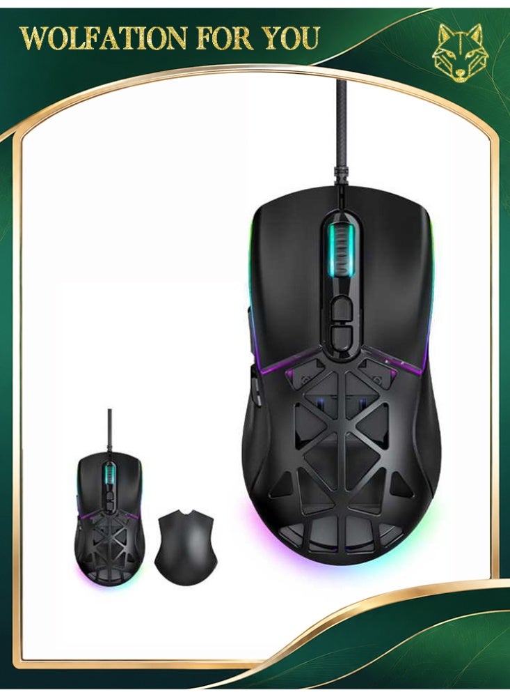 High Performance Wired Gaming Mouse, Sensor, RGB, Adjustable Weights, Programmable Buttons, On-Board Memory, PC And Mac - Image 1