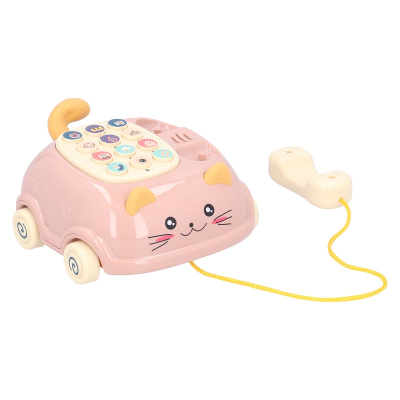 Multifunction Musical Telephone Toy Durable High-Quality Plastic Rounded Smooth Edges - Early Education Play Phone for Toddlers Developing Language Social Skills - Image 4
