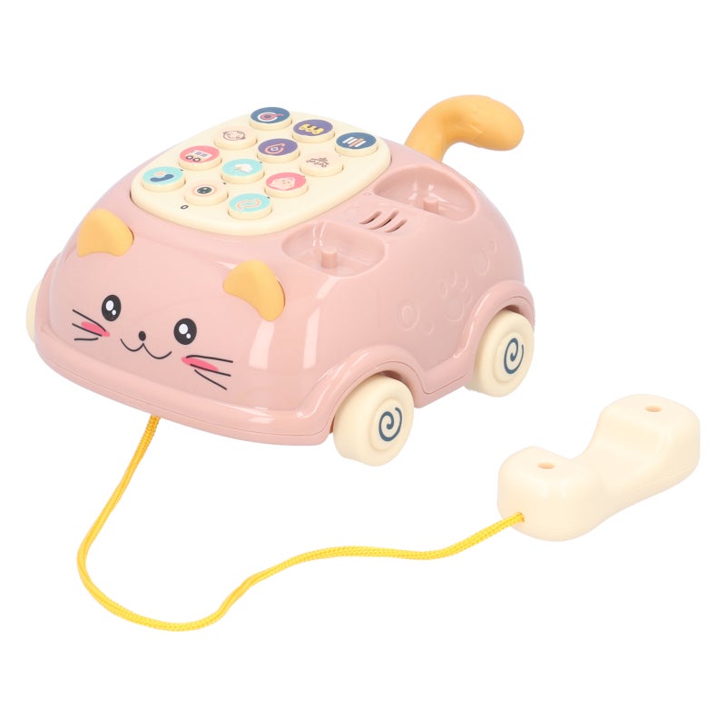 Multifunction Musical Telephone Toy Durable High-Quality Plastic Rounded Smooth Edges - Early Education Play Phone for Toddlers Developing Language Social Skills - Image 5