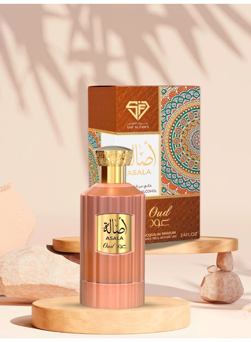 SAIF AL FARES Asala Oud Perfume for Women (Oud and Wood) 100ML - Image 3